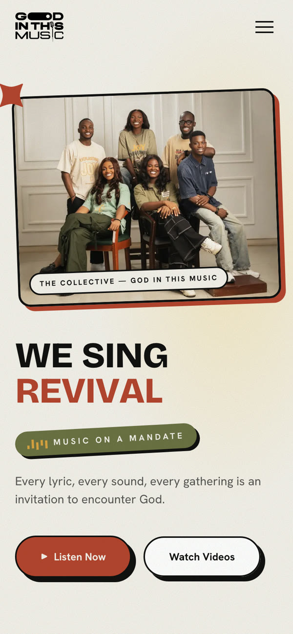 God in This Music on a phone